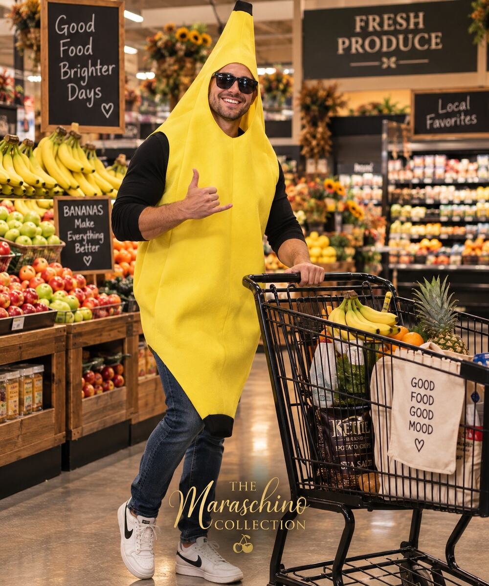 Spirit Halloween Banana Costume Adult One Size Funny Food Fruit Halloween Party